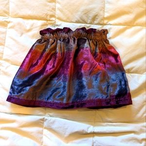 Designer shiny ombre party skirt
